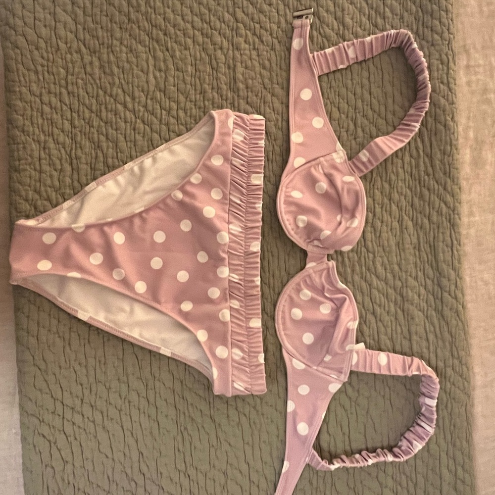 Bathing suit originally bought at anthropologie, bottoms size M, top size S